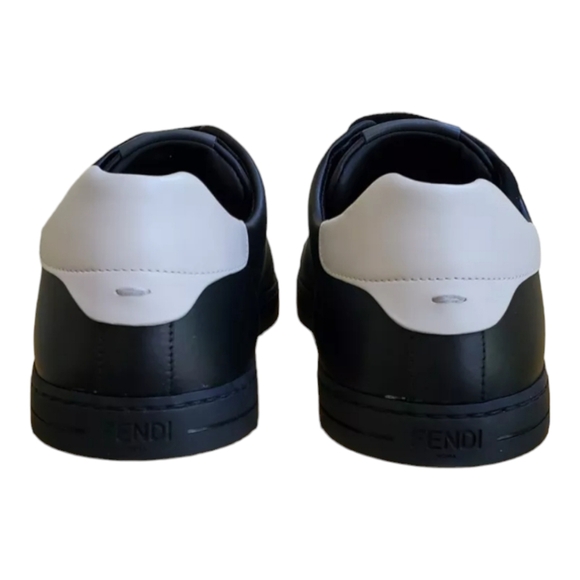 Fendi O'Lock Overlay FF-Logo Link Low Top Sneakers Mens Nero/Black Size US 9 NIB - Picture 6 of 13